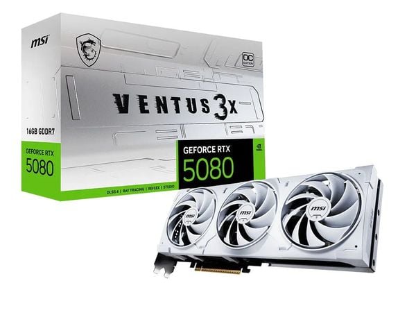 VGA MSI GeForce RTX 5080 16G VENTUS 3X OC WHITE