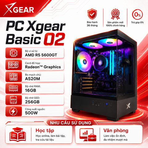 PC XG-Basic 02 (AMD R5 5600GT - 16GB RAM - 256GB SSD)