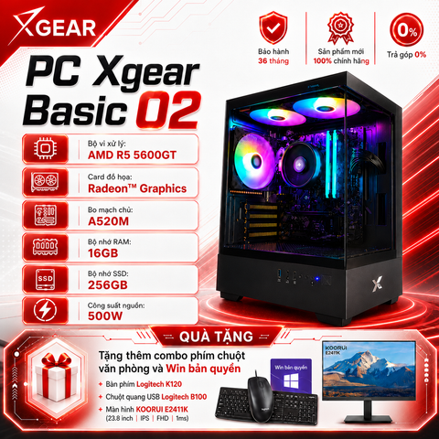 PC XG-Basic 02 (AMD R5 5600GT - 16GB RAM - 256GB SSD)