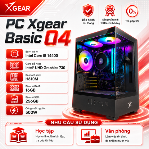 PC XG-Basic 04 (Intel Core I5 14400 - 16GB RAM - 256GB SSD)