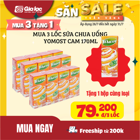 Sữa chua uống hương cam Yomost 170ml