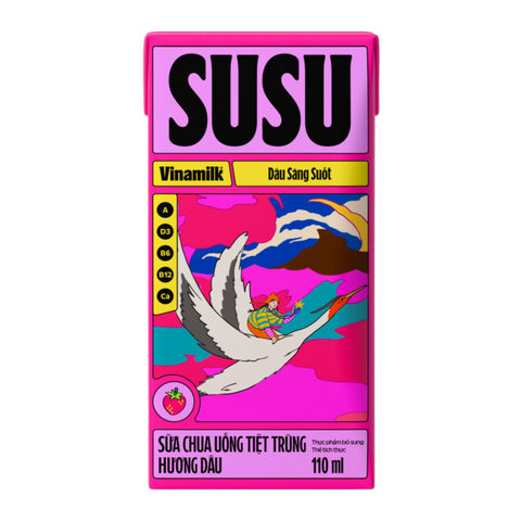 Sữa chua uống Susu Vinamilk dâu 110ml
