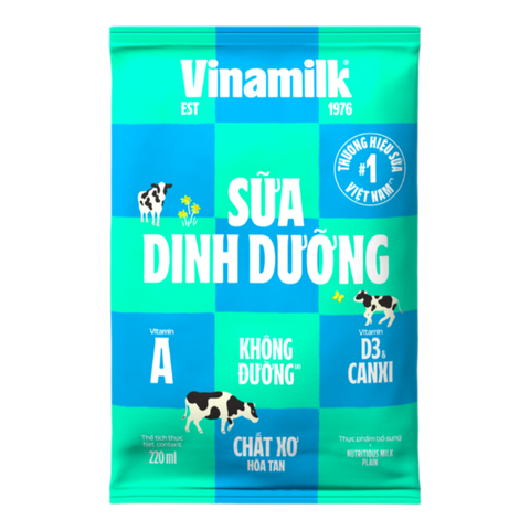 Sữa tươi tiệt trùng Vinamilk Fino Không đường 220ml