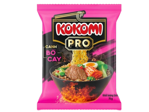 Mì Kokomi Pro kim chi bò cay 75g