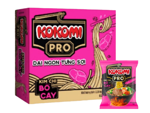 Mì Kokomi Pro kim chi bò cay 75g