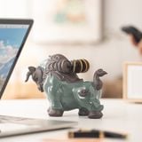  Tượng Trâu Gốm Sứ Mang Lại May Mắn, Tài Lộc 