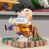  Mô Hình Dragon Ball Songoku Bê Sữa Cùng Krillin Cute 