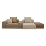  [GIẢM 40%] Bộ ghế sofa bọc da bò KUKA Home 9658 