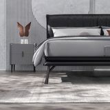  Giường ngủ bọc da bò Kuka Home B8007 