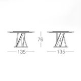  Bàn ăn mặt đá cao cấp KuKa Home PT3030T-2 