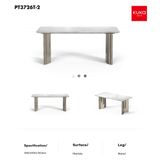  Bàn ăn mặt đá cao cấp KuKa Home PT3726T-1/PT3726T-2 