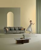  SOFA | Bộ Ghế Sofa bọc da Bò hiệu Kuka Home 9615 