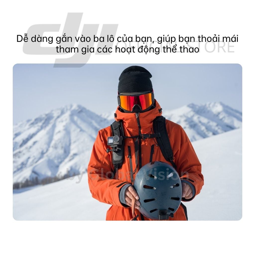 Phụ kiện kẹp balo gắn máy ảnh DJI dành cho Osmo Action