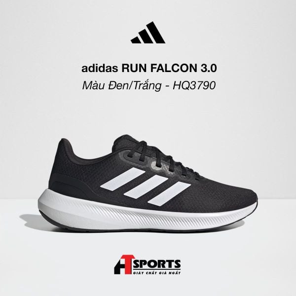  adidas RUNFALCON 3.0 - Màu Đen/Trắng - HQ3790 