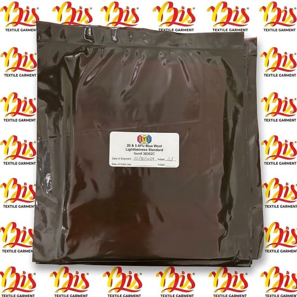  Mẫu len xanh chuẩn độ bền ánh sáng AATCC 38362C 