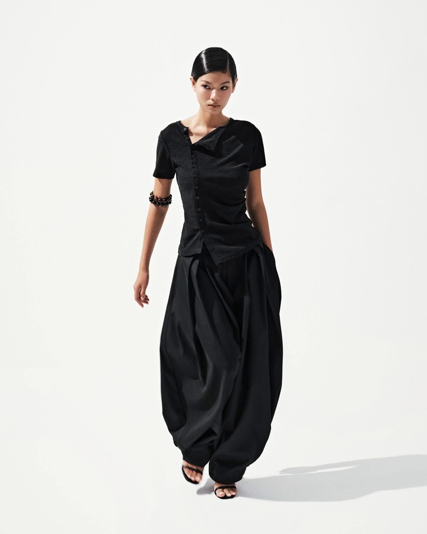  PUFF PLEATED TROUSERS 