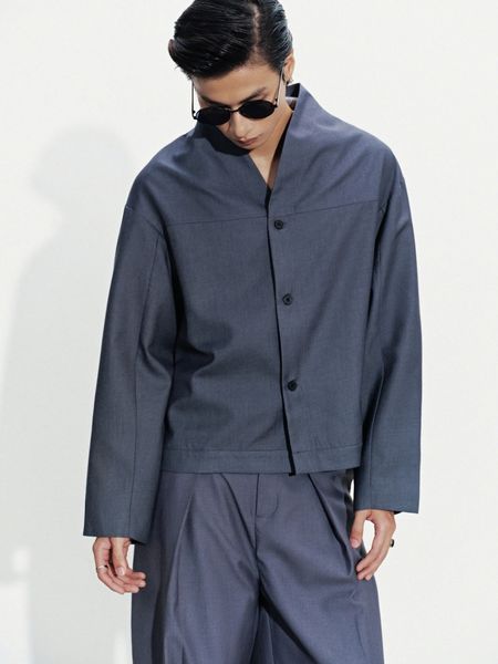  MANDARIN COLLAR JACKET 