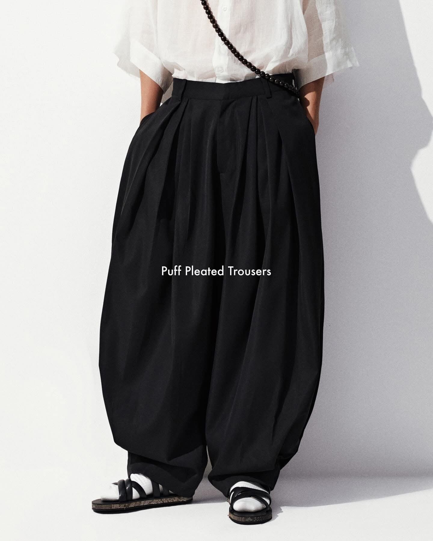  PUFF PLEATED TROUSERS 