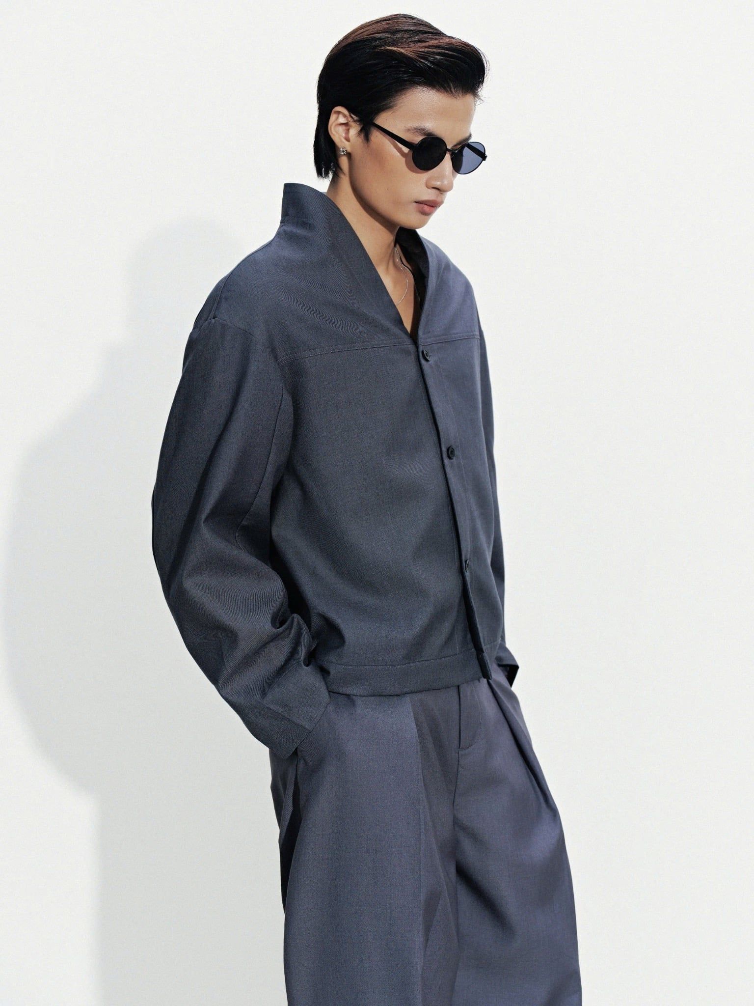  MANDARIN COLLAR JACKET 