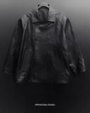  TWIN-ROW LEATHER JACKET 