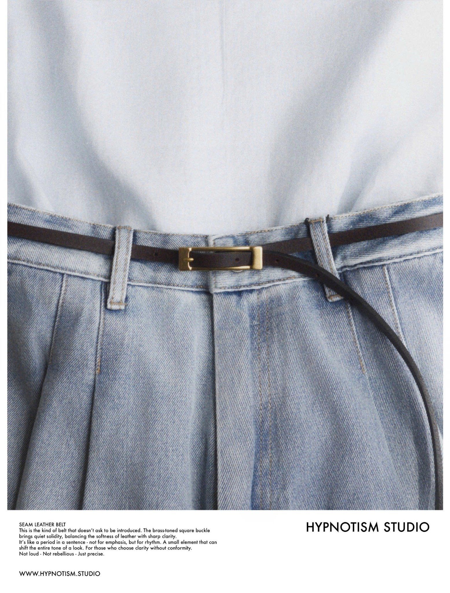  SEAM LEATHER BELT 