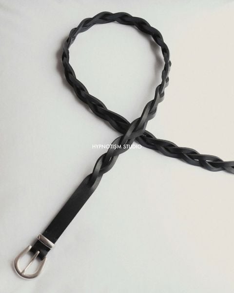  PLAITED LEATHER BELT 