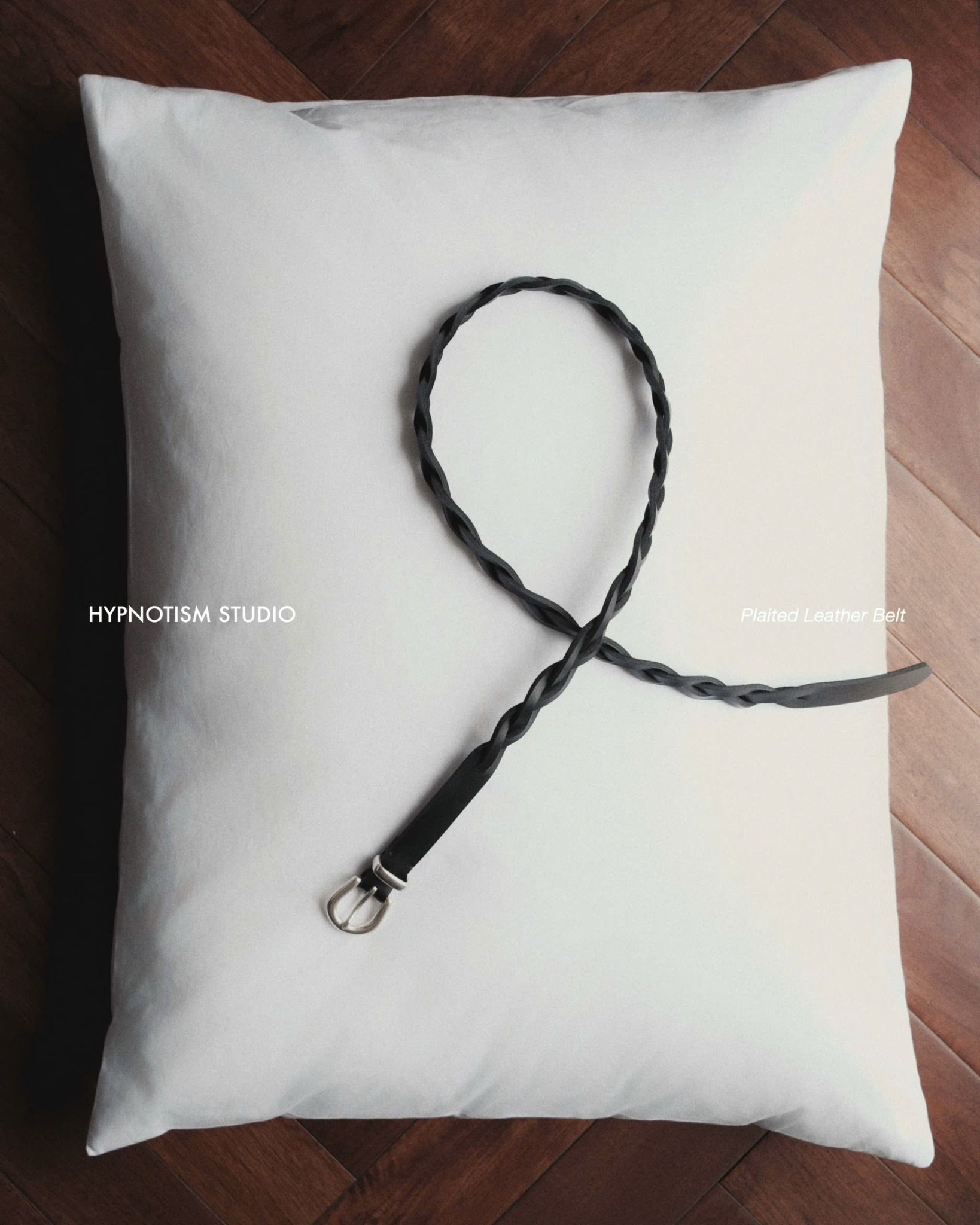  PLAITED LEATHER BELT 