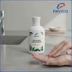 Bộ chai đựng dầu gội sữa tắm hdpe 300ml nắp bật trắng xanh