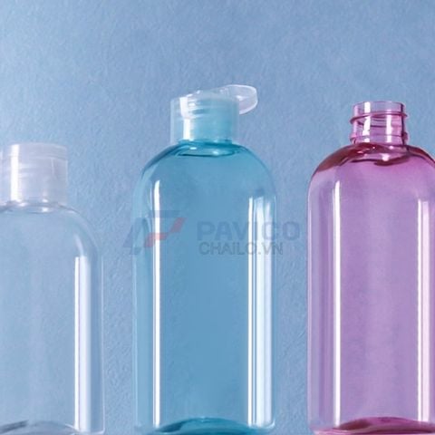 Chai nhựa Pet 100ml 200ml đựng sữa tắm màu trong suốt nắp bật