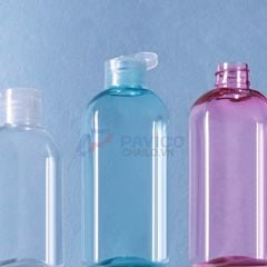 Chai nhựa Pet 100ml 200ml đựng sữa tắm màu trong suốt nắp bật