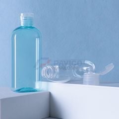Chai nhựa Pet 100ml 200ml đựng sữa tắm màu trong suốt nắp bật