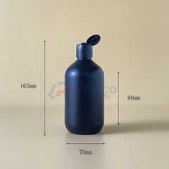 Chai nhựa Pet 200ml 350ml đựng lotion màu đen nắp bật