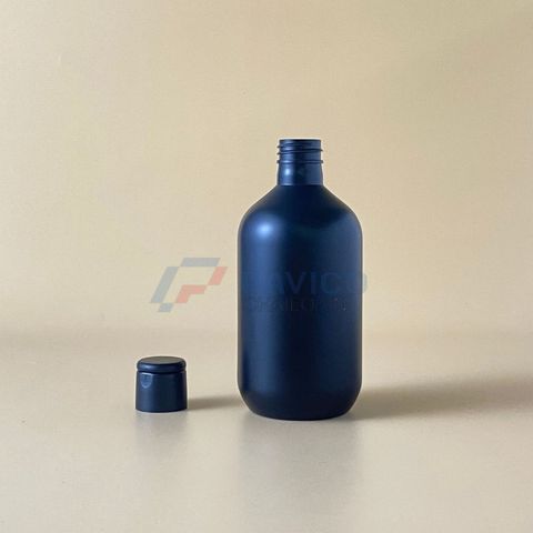 Chai nhựa Pet 200ml 350ml đựng lotion màu đen nắp bật