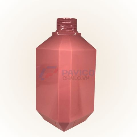 Chai nhựa Pet 250ml 400ml đựng sữa tắm màu hồng nắp vòi nhấn