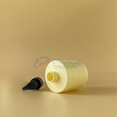 Chai nhựa Pet 250ml 400ml đựng sữa tắm màu kem nắp vòi nhấn