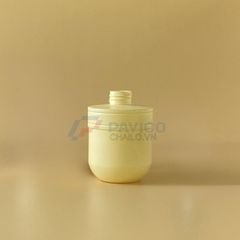 Chai nhựa Pet 250ml 400ml đựng sữa tắm màu kem nắp vòi nhấn