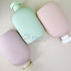 Chai nhựa Pet 250ml 400ml đựng sữa tắm màu pastel nắp bật