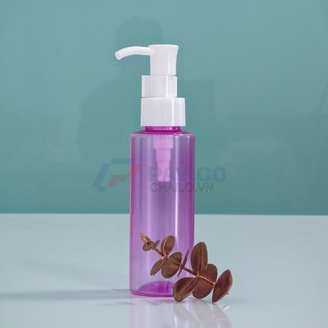 Chai nhựa Pet 250ml 500ml đựng dầu gội màu cam nắp vòi xịt