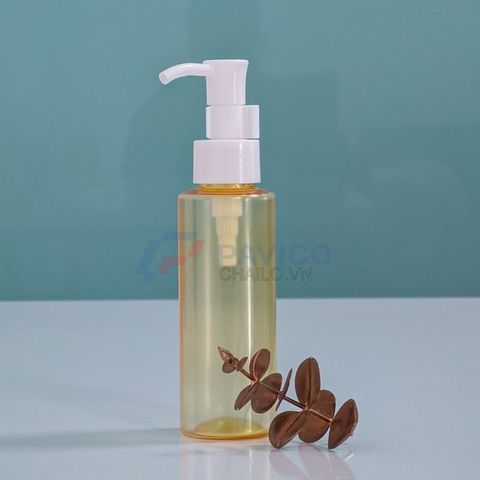 Chai nhựa Pet 250ml 500ml đựng dầu gội màu cam nắp vòi xịt