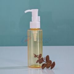 Chai nhựa Pet 250ml 500ml đựng dầu gội màu cam nắp vòi xịt