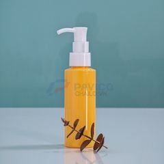 Chai nhựa Pet 250ml 500ml đựng dầu gội màu cam nắp vòi xịt