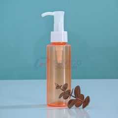 Chai nhựa Pet 250ml 500ml đựng dầu gội màu cam nắp vòi xịt