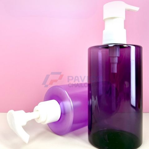Chai nhựa Pet 250ml 500ml đựng sữa tắm nhiều màu nắp vòi nhấn