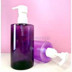 Chai nhựa Pet 250ml 500ml đựng sữa tắm nhiều màu nắp vòi nhấn