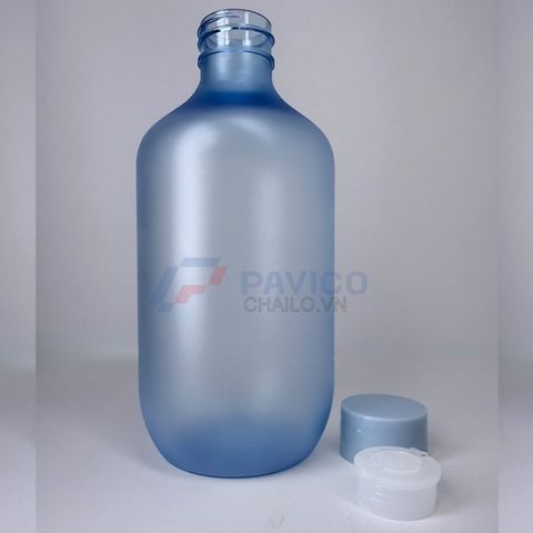 Chai nhựa Pet 250ml 500ml đựng toner màu ombre nắp nhấn