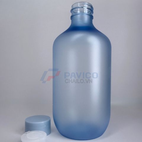 Chai nhựa Pet 250ml 500ml đựng toner màu ombre nắp nhấn