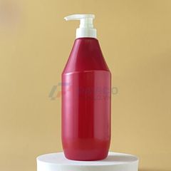 Chai nhựa Pet 500ml 800ml đựng sữa tắm màu đỏ nắp vòi nhấn