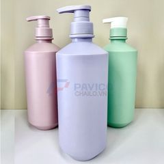 Chai nhựa Pet 500ml 800ml đựng sữa tắm màu pastel nắp vòi nhấn