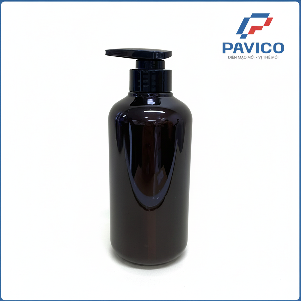 Chai PET đựng dầu gội sữa tắm 500ml các loại màu