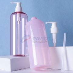 Chai nhựa Pet 500ml đựng sữa tắm dầu gội nắp vòi nhấn